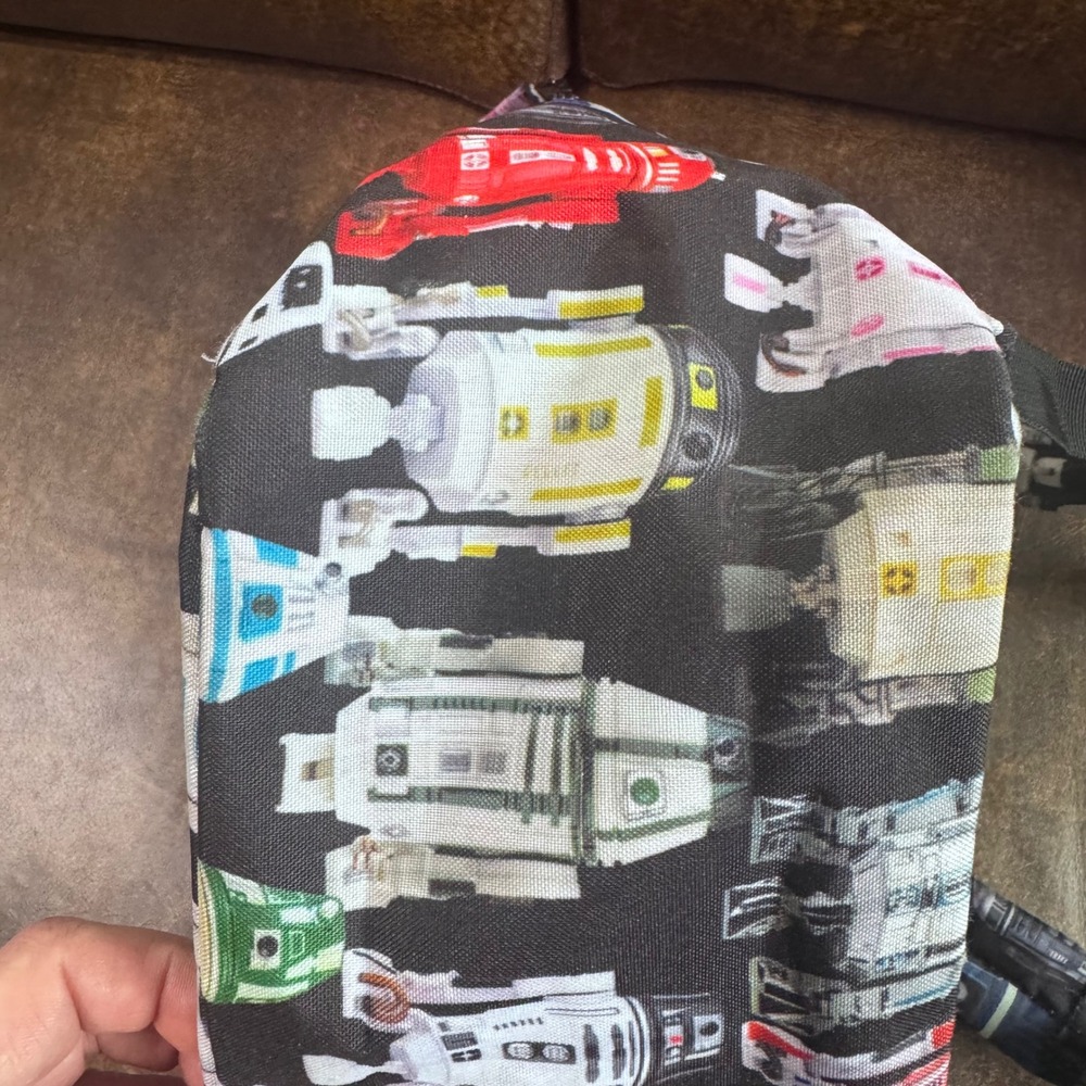 Star Wars R2-D2 Droids All Over Print Backpack Black Astromech Multi Color - Picture 11 of 11